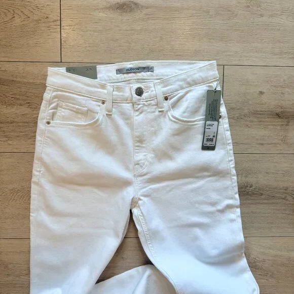 Hudson Barbara High-Rise Baby Bootcut Jean w/ Slit Hem Size 27 - Picture 4 of 7